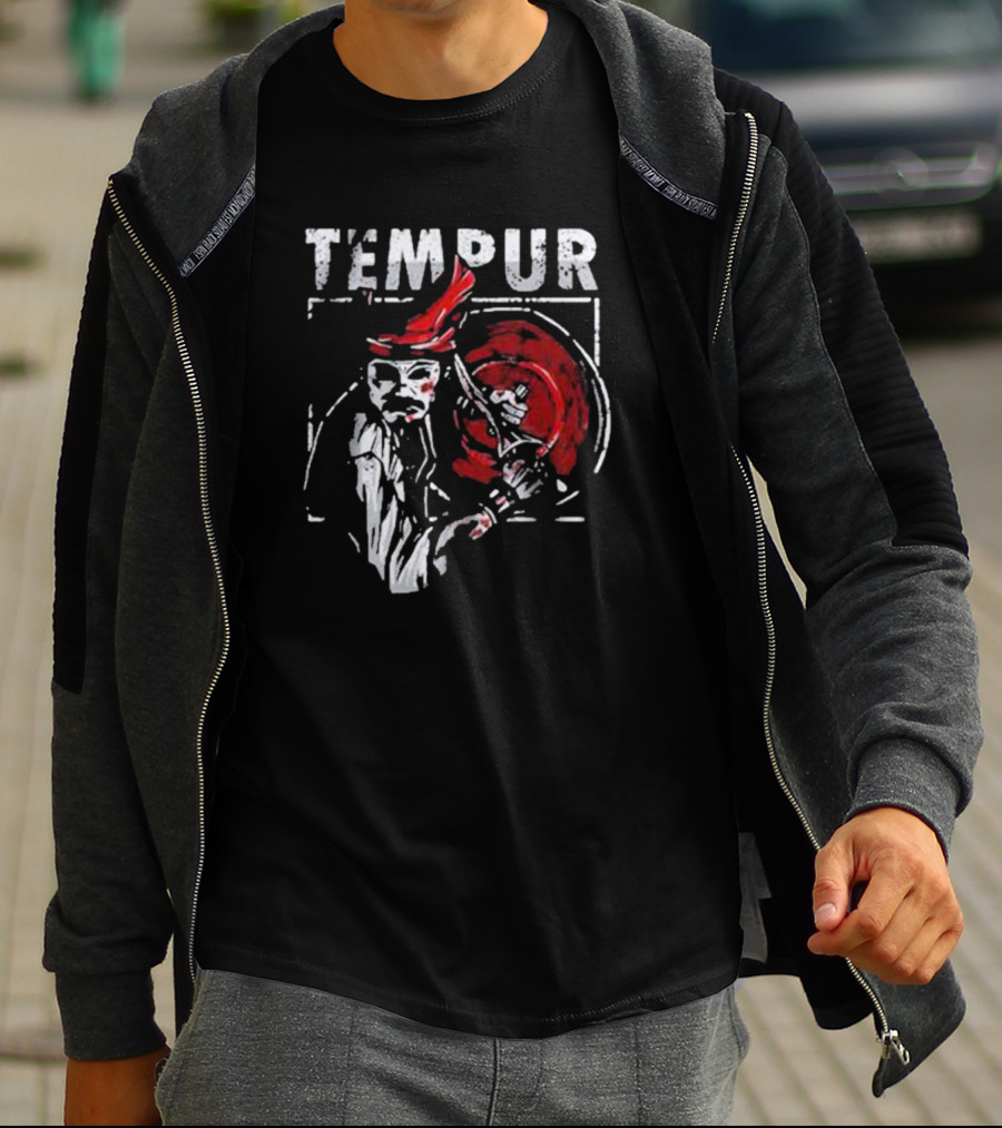 Tempur Tanah Melayu Warrior Axe And Shield T-Shirt