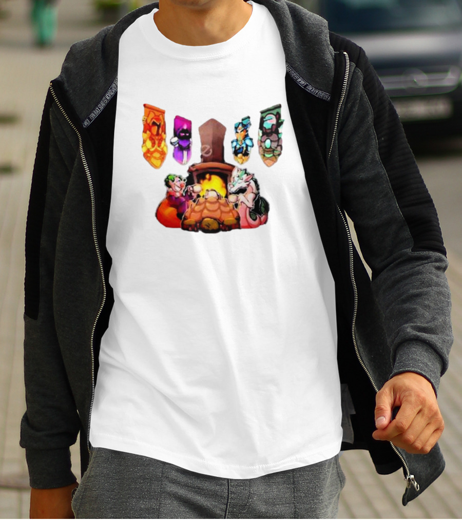 Terraria Banners Campfire Cozy Gaming Session T-Shirt