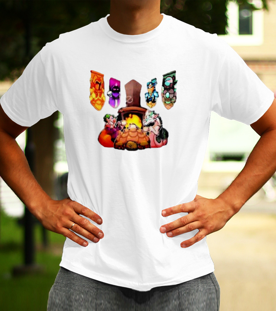 Terraria Banners Campfire Cozy Gaming Session T-Shirt