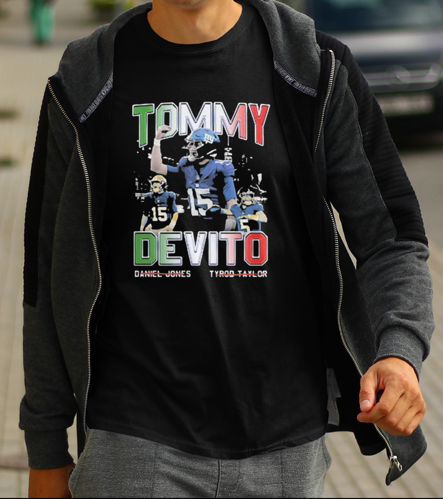 Tommy Devito New York Giants Daniel Jones Tyrod Taylor T-Shirt