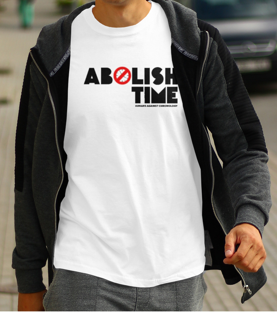 Abolish Time Symbol With Humans Against Chronology T-Shirt