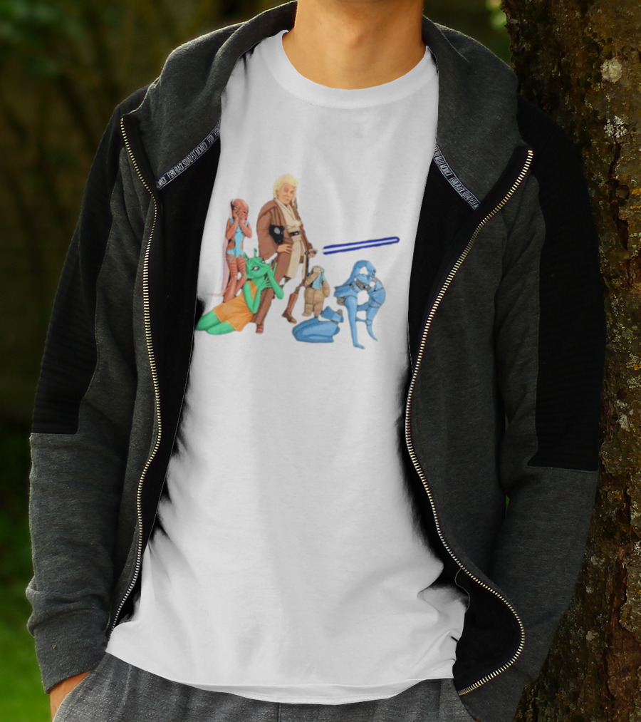 Jedi Flashheart Lightsaber Adventure With Alien Companions T-Shirt