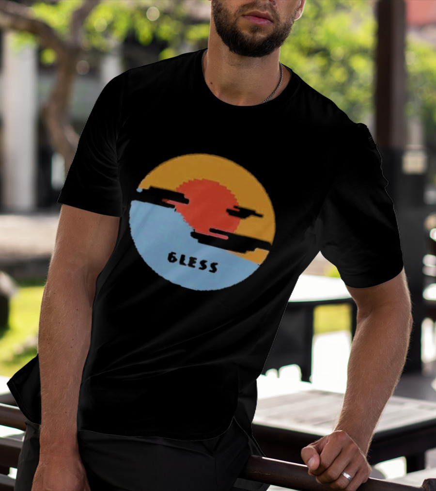 Pixel Sunset Six Less T-Shirt