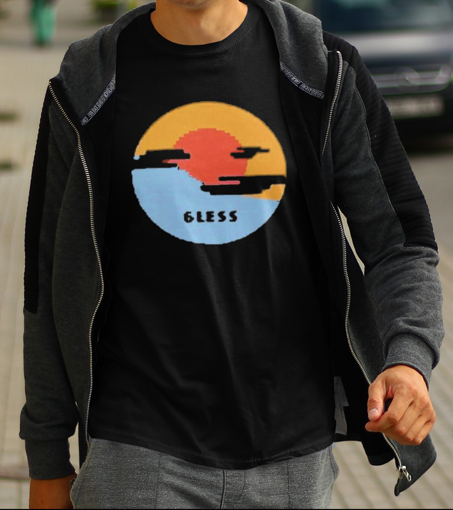 Pixel Sunset Six Less T-Shirt