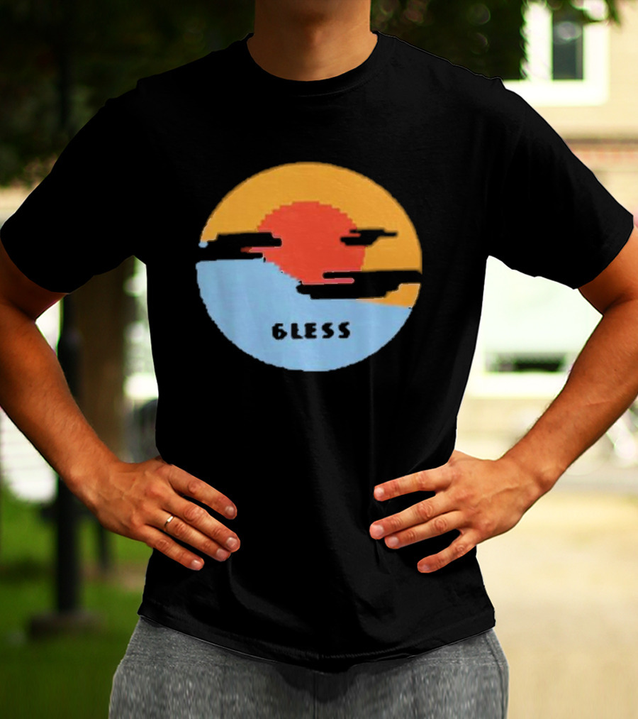 Pixel Sunset Six Less T-Shirt