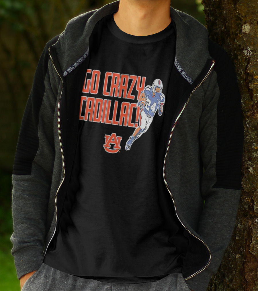 Go Crazy Cadillac Auburn Tigers Football 24 T-Shirt