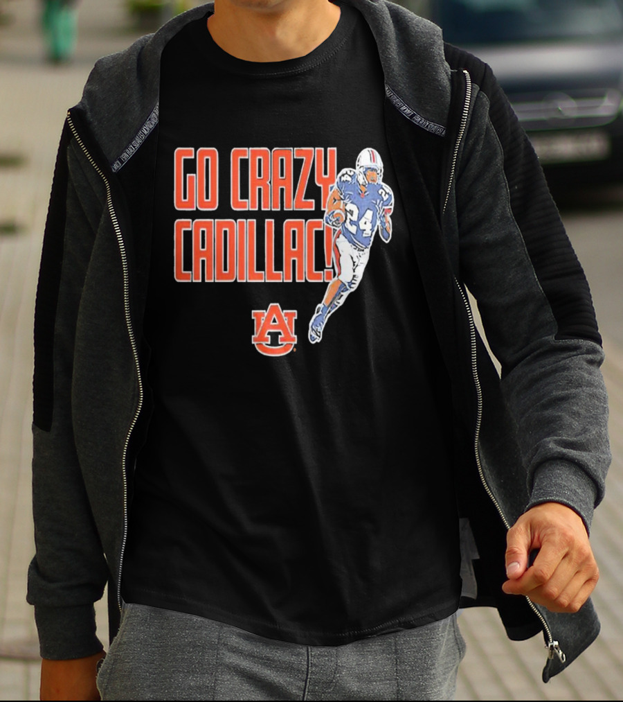 Go Crazy Cadillac Auburn Tigers Football 24 T-Shirt