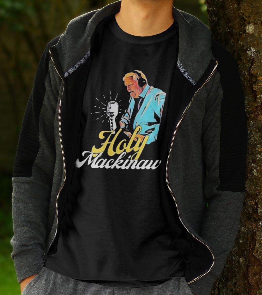 Quality Joe Bowen Holy Mackinaw Broadcasting Legend T-Shirt