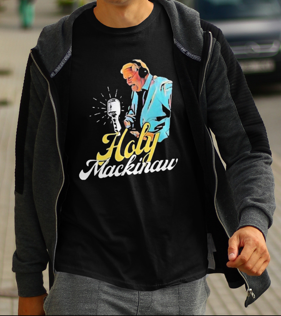 Quality Joe Bowen Holy Mackinaw Broadcasting Legend T-Shirt