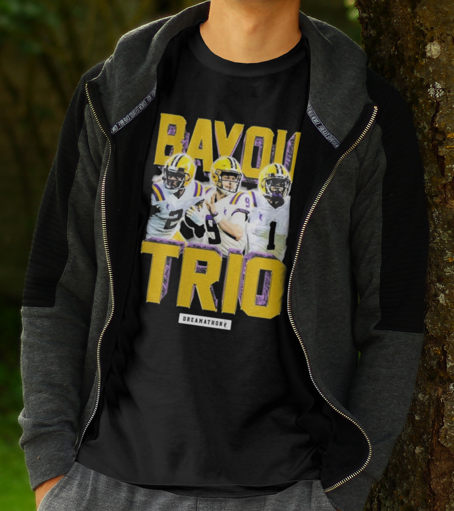 Bayou Trio Dreamathon Justin Jefferson Joe Burrow Ja'Marr Chase T-Shirt