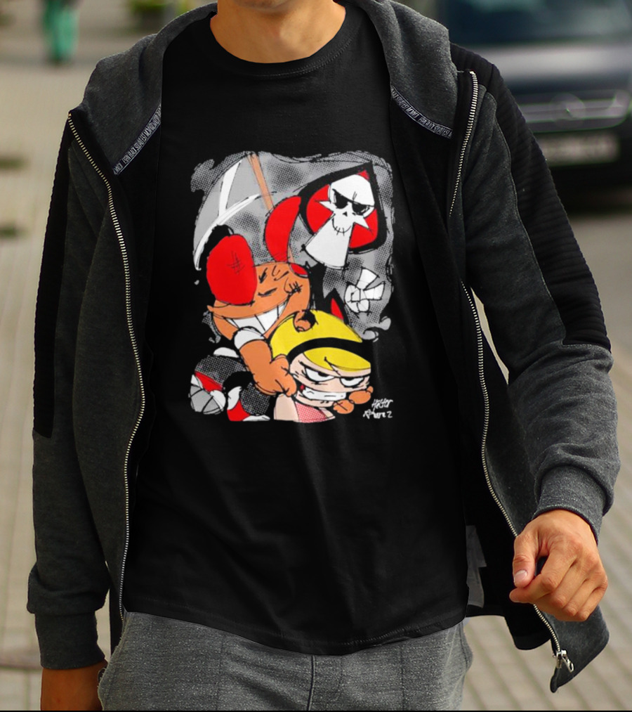 Grim Adventures Billy Mandy Cartoon Network Fan Art Freddy Ramirez T-Shirt