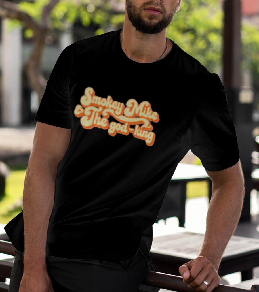Dailywire Smokey Mike And The God-king Retro Script T-Shirt