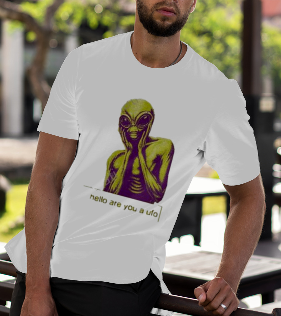 Dogecore Alien Hello Are You A UFO T-Shirt