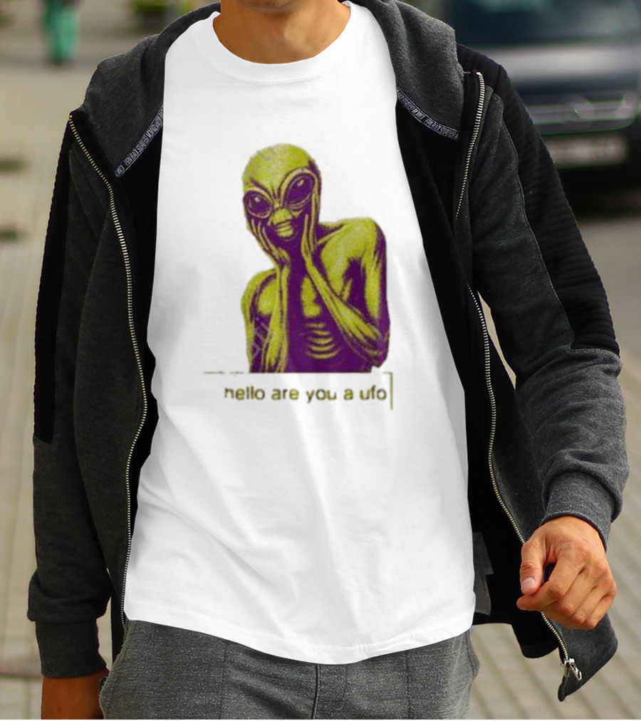 Dogecore Alien Hello Are You A UFO T-Shirt