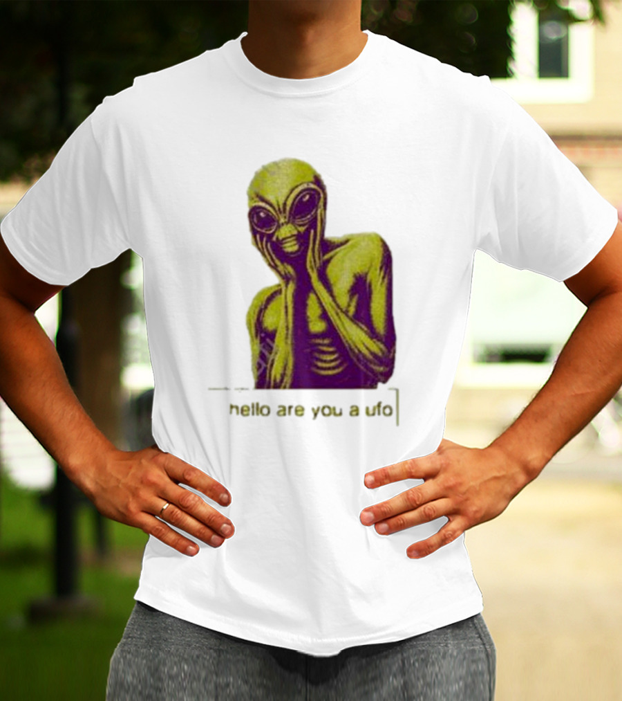 Dogecore Alien Hello Are You A UFO T-Shirt