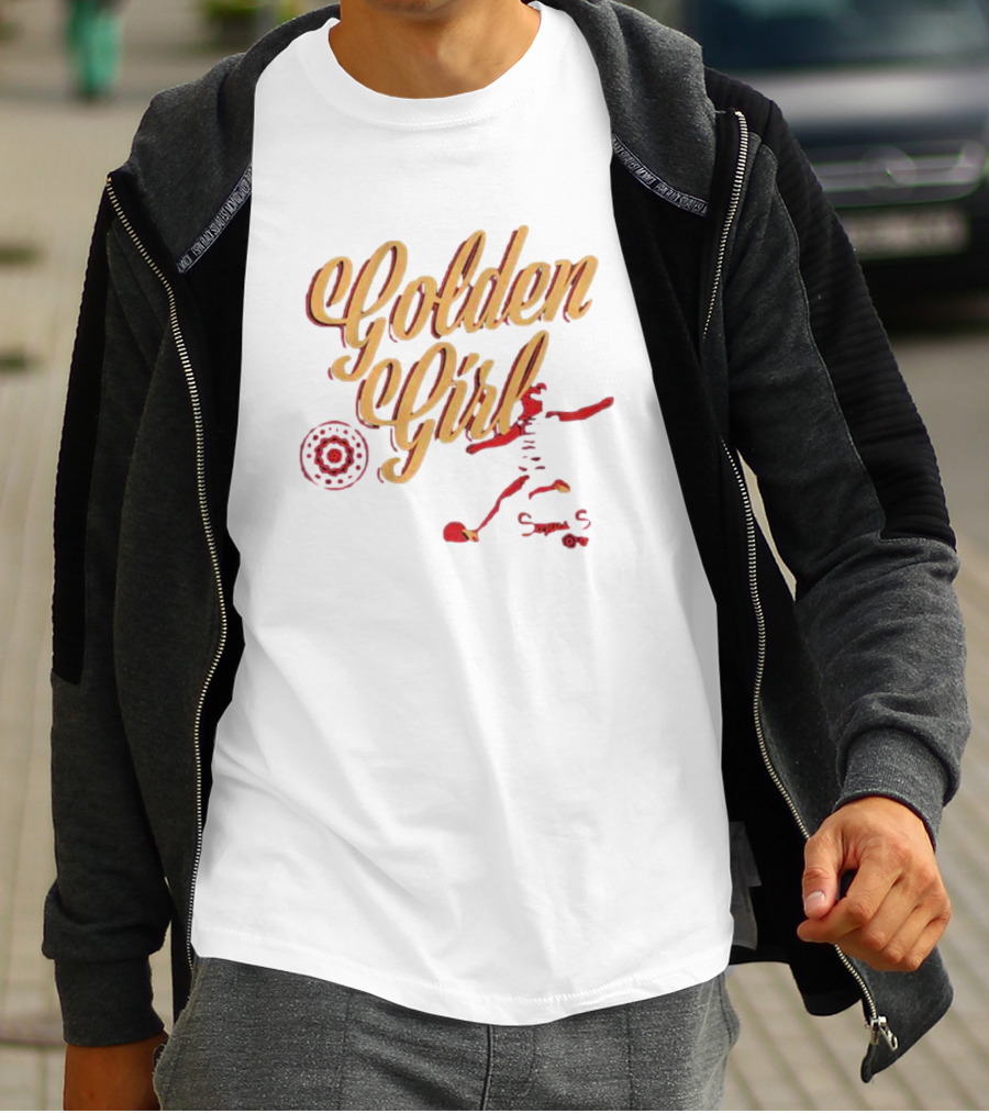 Portland Thorns Sophia Smith Golden Girl Soccer Motif T-Shirt