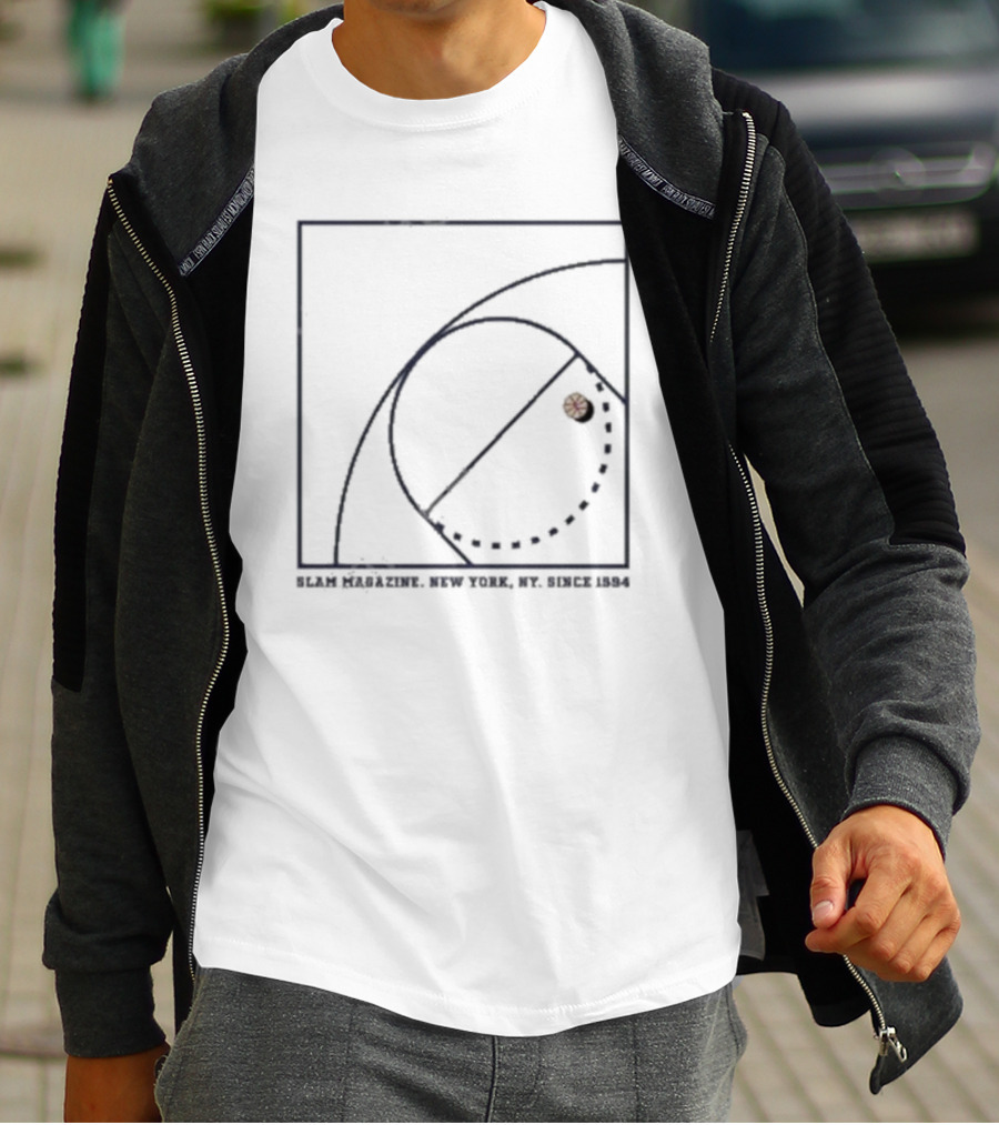 SLAM Magazine New York Since 1994 Basketball Court T-Shirt