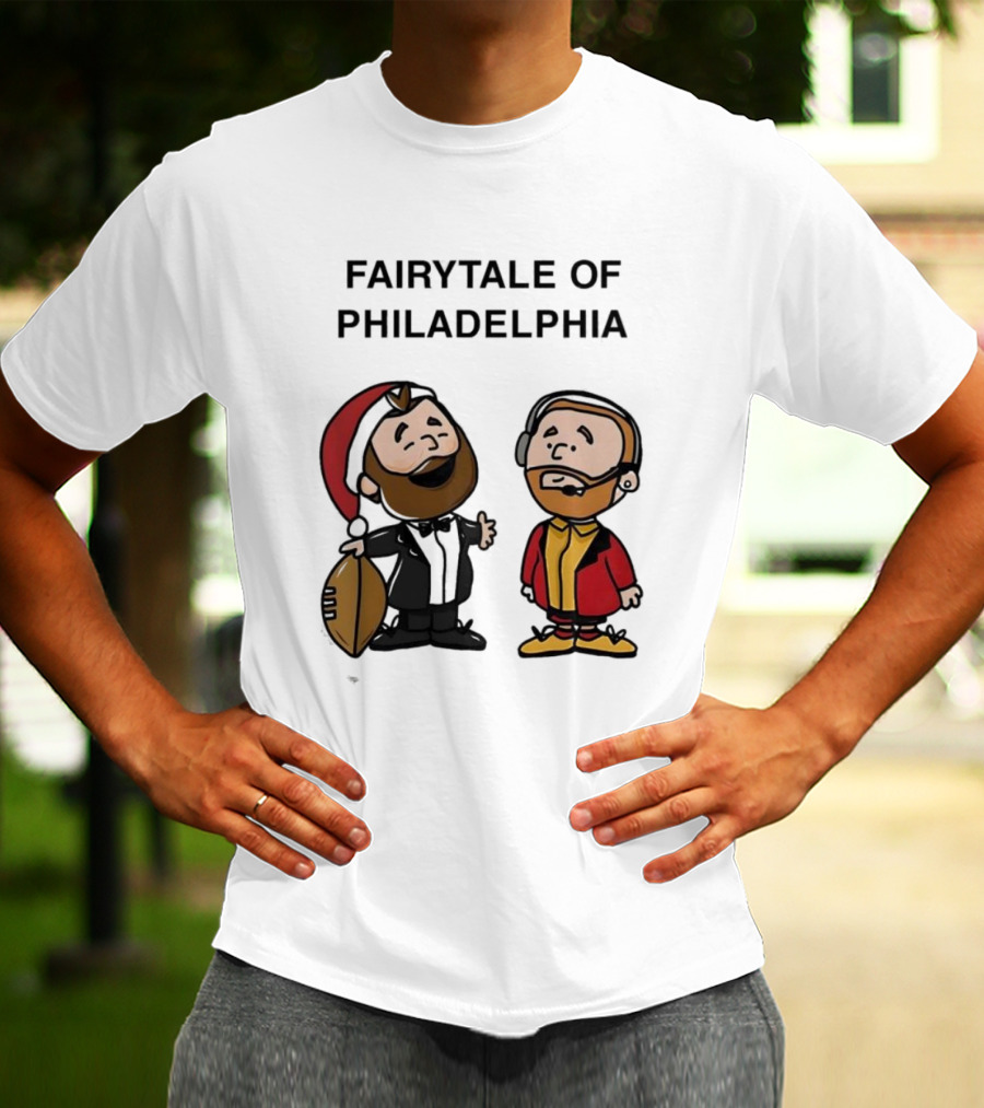 Fairytale Of Philadelphia Jason Kelce Travis Kelce Football Cartoon T-Shirt