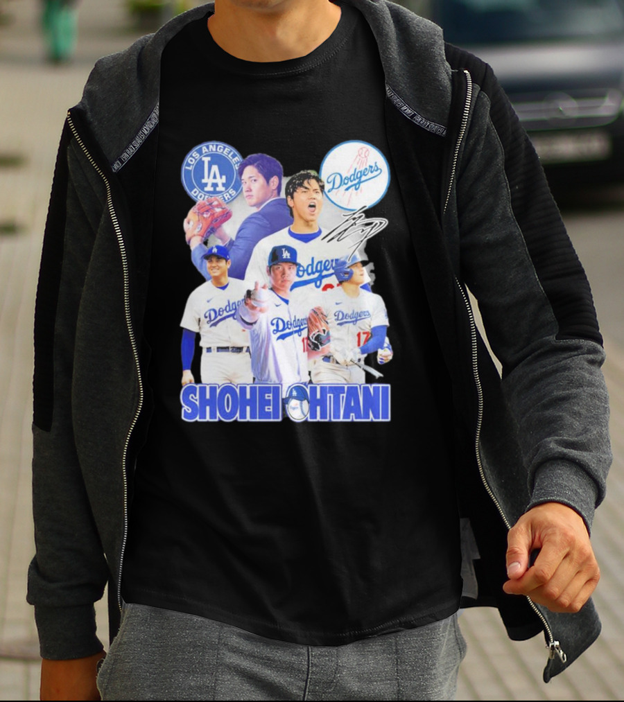 Los Angeles Dodgers Shohei Ohtani Dodger Stadium Arrival T-Shirt