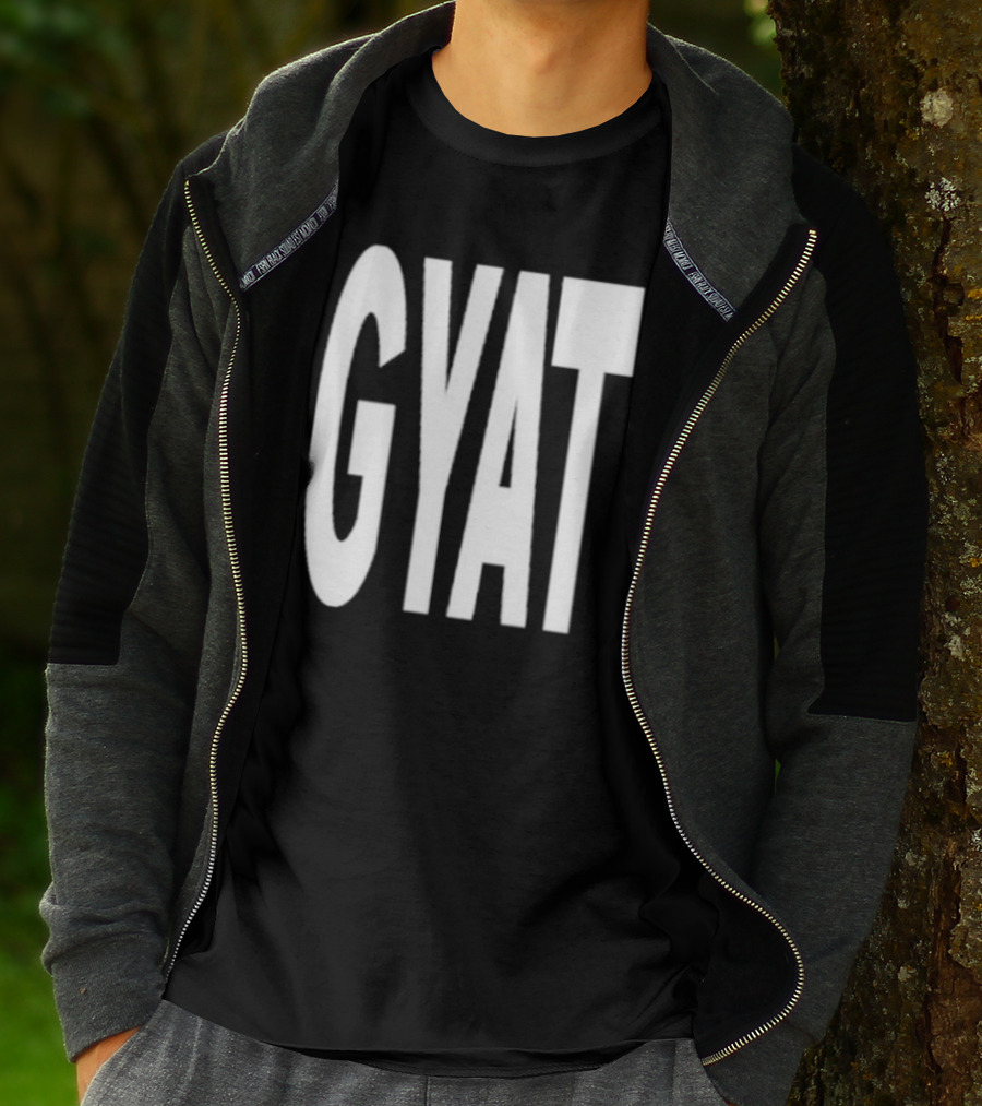 Revive Gyat Bold Statement Text White T-Shirt