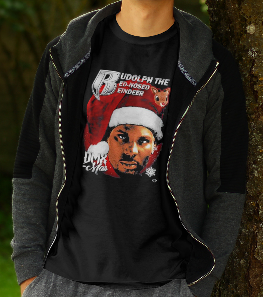 Rudolph The Red-nosed Reindeer DMX-Mas Santa Hat Christmas T-Shirt