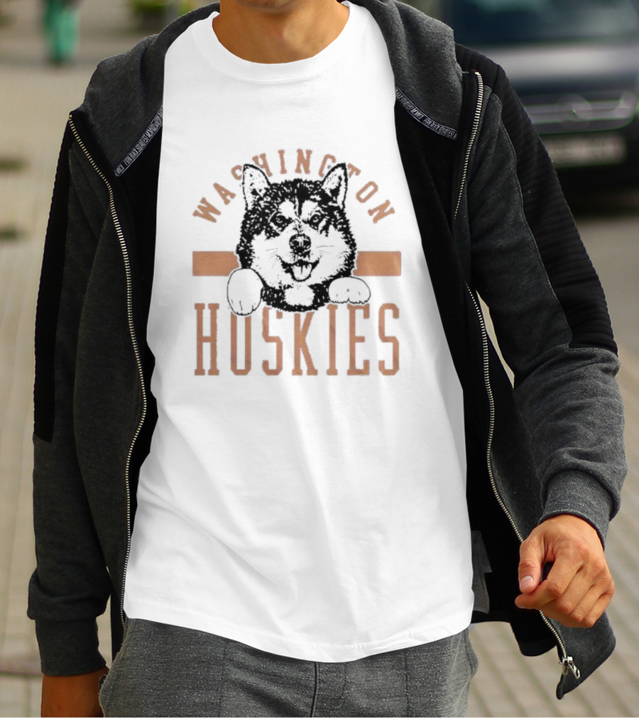 Washington Huskies Vintage Iconic Mascot T-Shirt