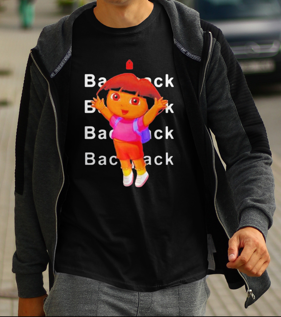 Dora Backpack Adventures Playful Youthful T-Shirt