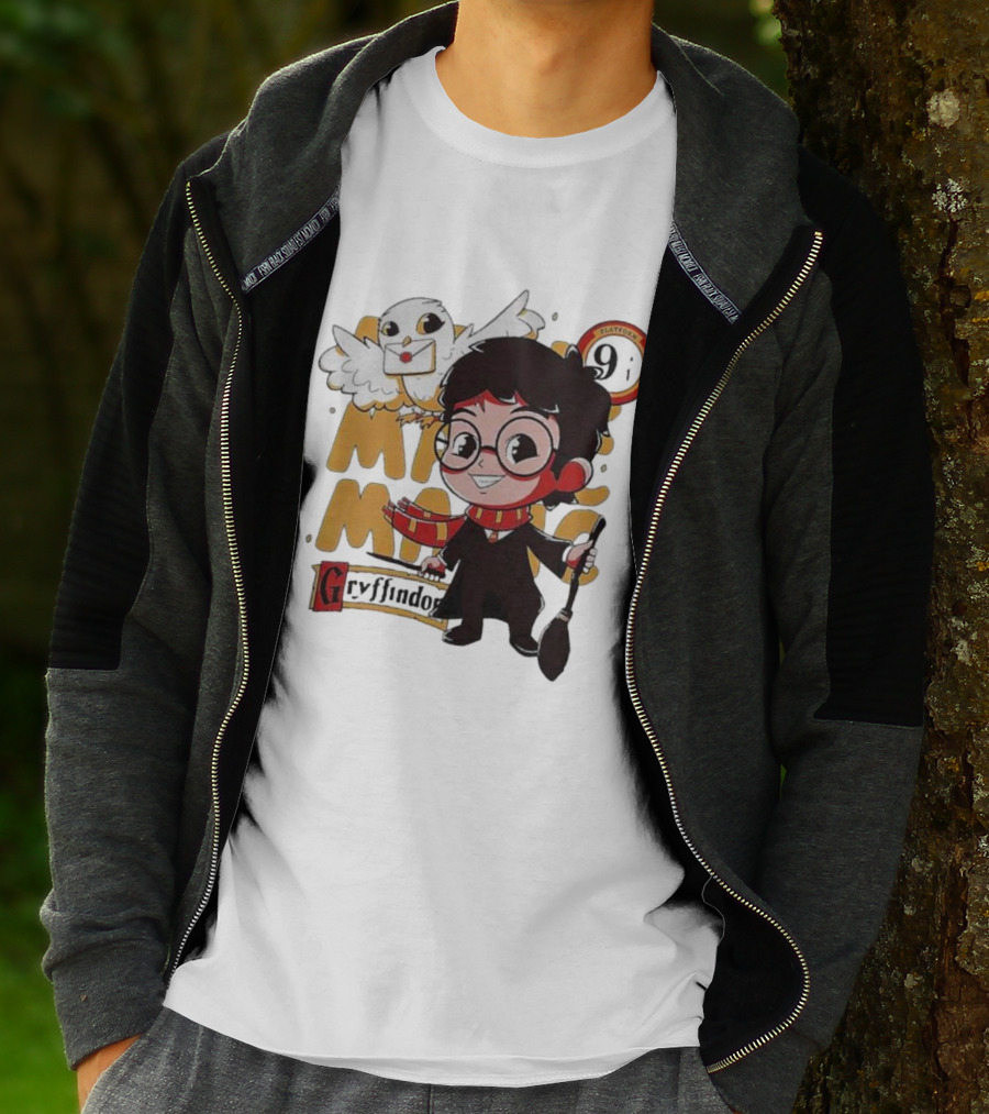 Quality Magic Boy Gryffindor Platform 9¾ Owl Wizard T-Shirt
