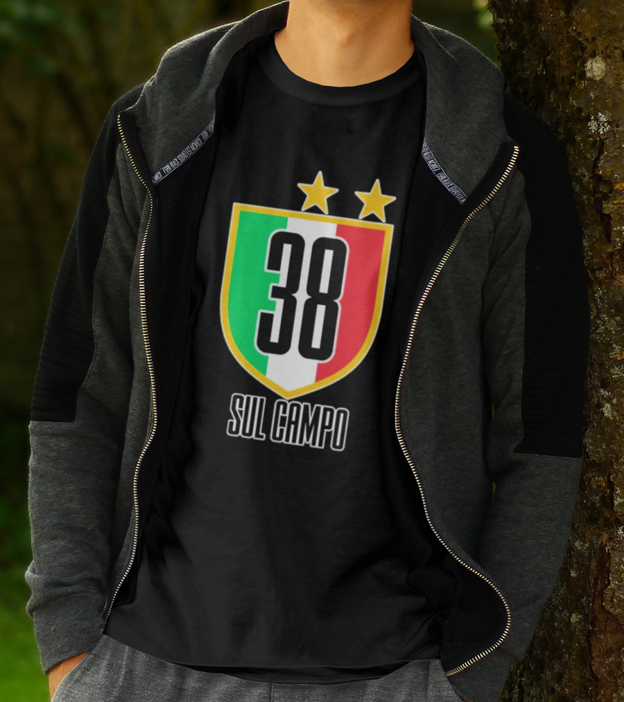 Sul Campo 38 Italy Shield With Stars T-Shirt