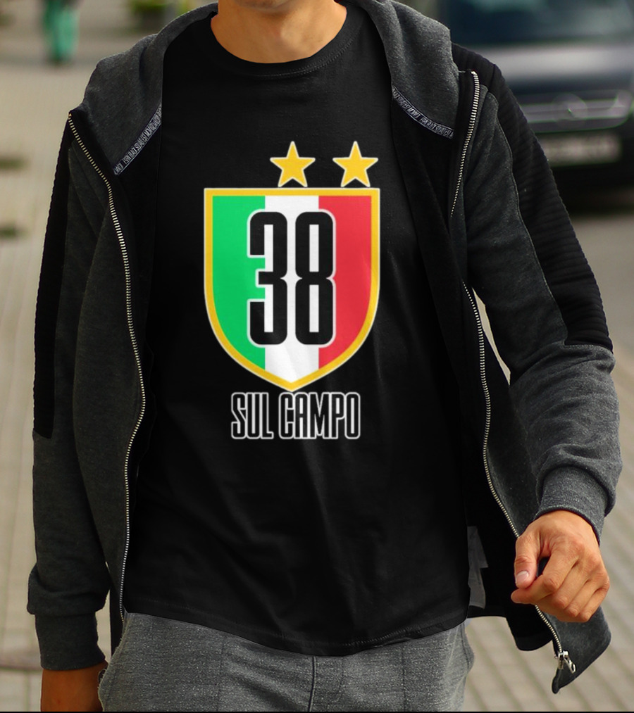 Sul Campo 38 Italy Shield With Stars T-Shirt
