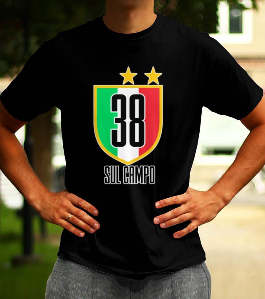 Sul Campo 38 Italy Shield With Stars T-Shirt