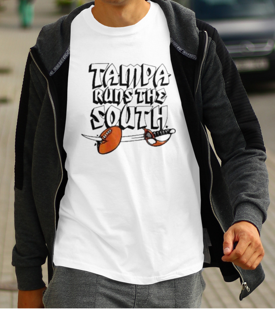 Tampa Runs The South Buccaneers Sword T-Shirt