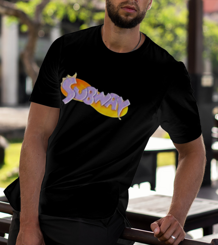 Weaponsofmassdestruction Spyro-Style Subway Logo Dragon Sandwich T-Shirt