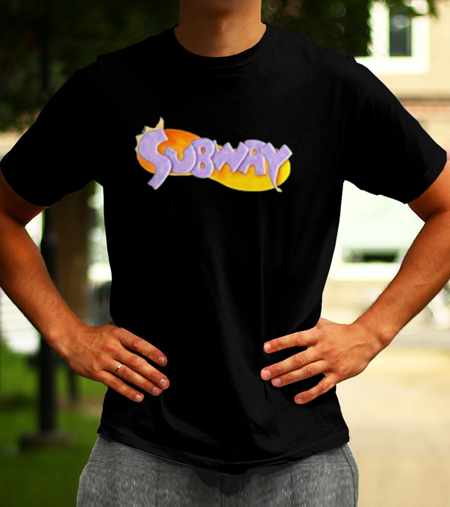 Weaponsofmassdestruction Spyro-Style Subway Logo Dragon Sandwich T-Shirt