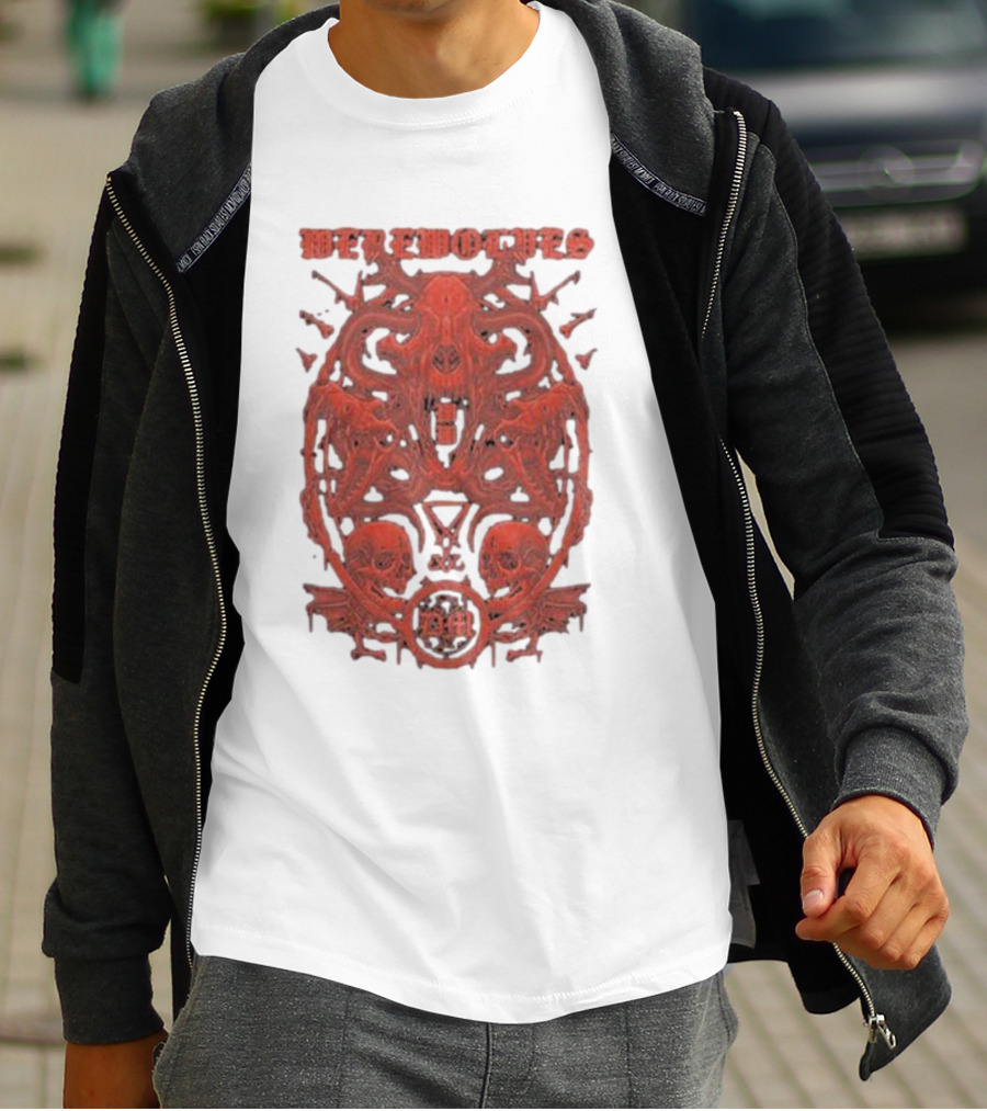 Werewolves Their Own Blood Gothic Skull And Bat T-Shirt