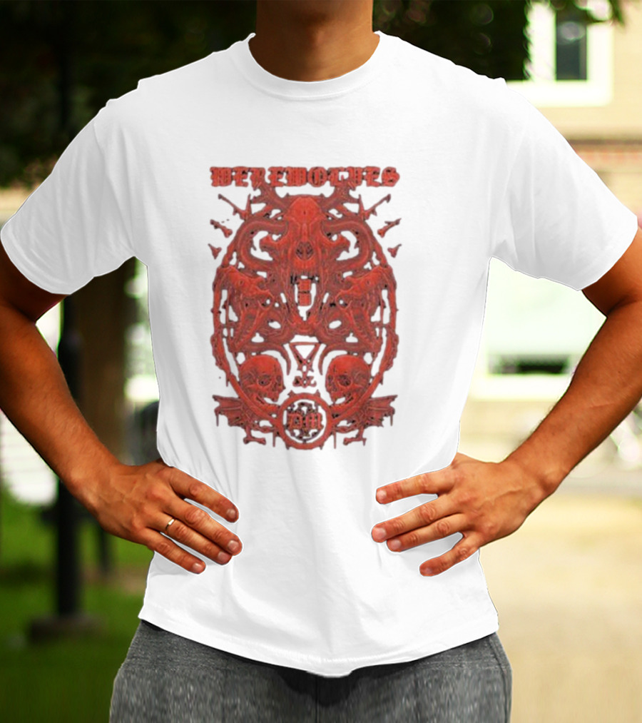 Werewolves Their Own Blood Gothic Skull And Bat T-Shirt