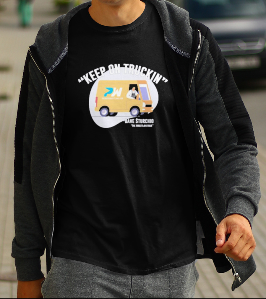 Premier Wrestling Keep On Truckin PW Dave Sturchio The Wrestling Dri T-Shirt