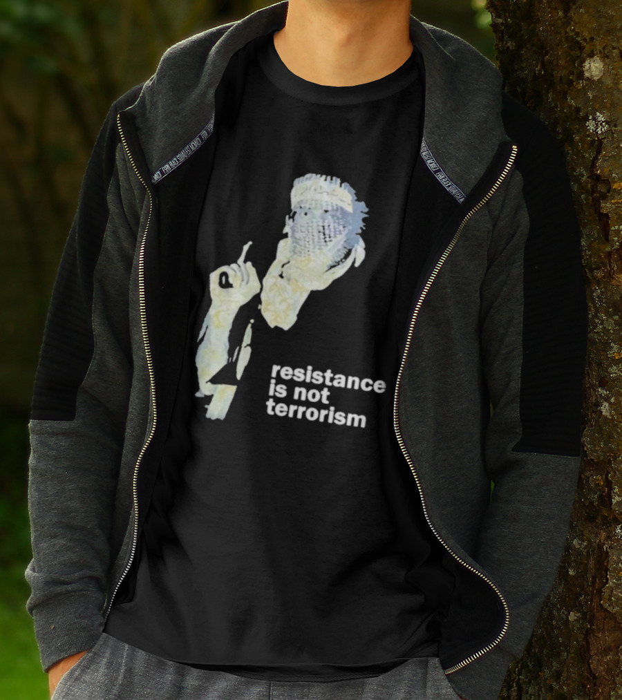 Resistance Is Not Terrorism Masked Figure T-Shirt