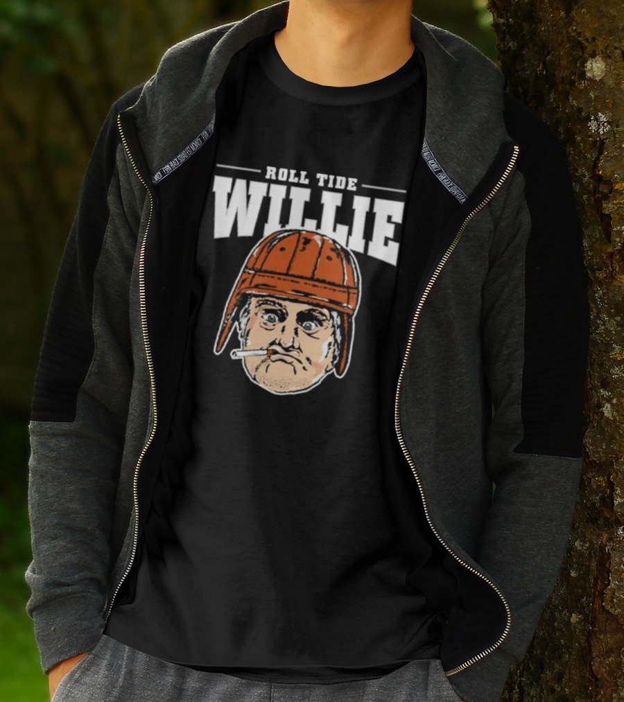 Roll Tide Willie Cartoon Helmet Face T-Shirt