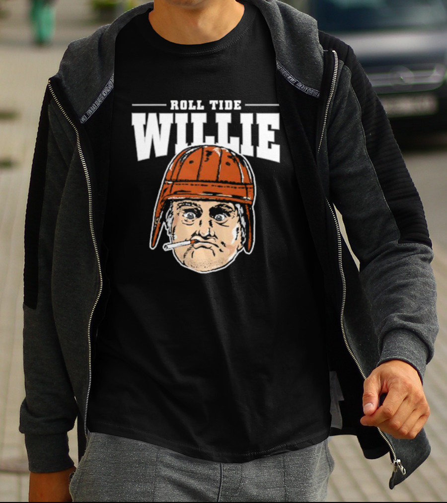 Roll Tide Willie Cartoon Helmet Face T-Shirt