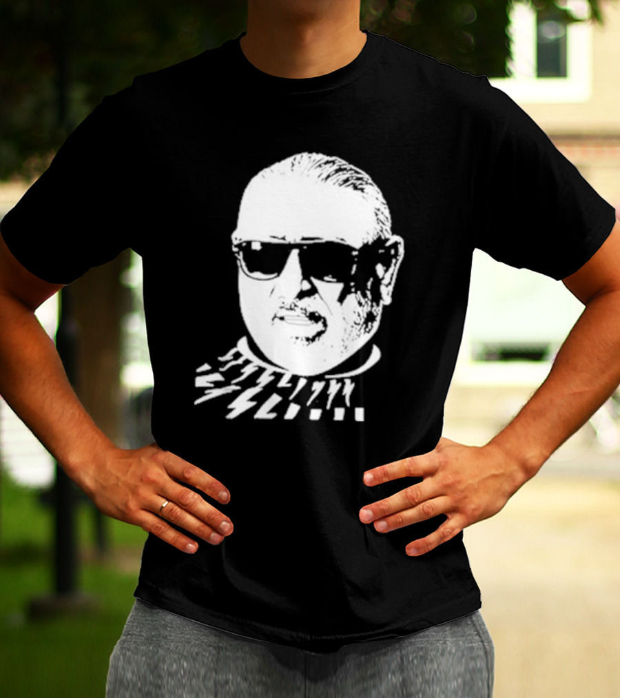 Serghei Mizil Iconic Graphic Black Sunglasses T-Shirt