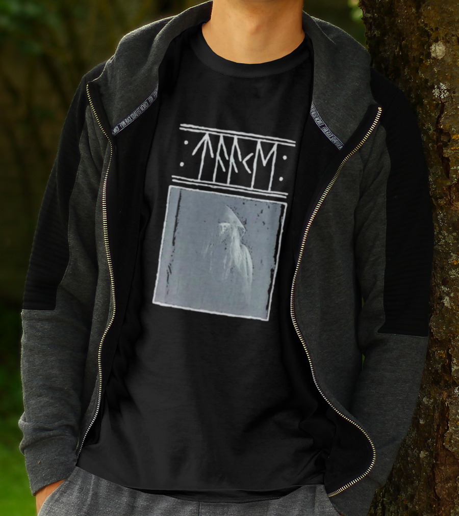 Taake Stridens Hus Nordic Runes Monochrome T-Shirt