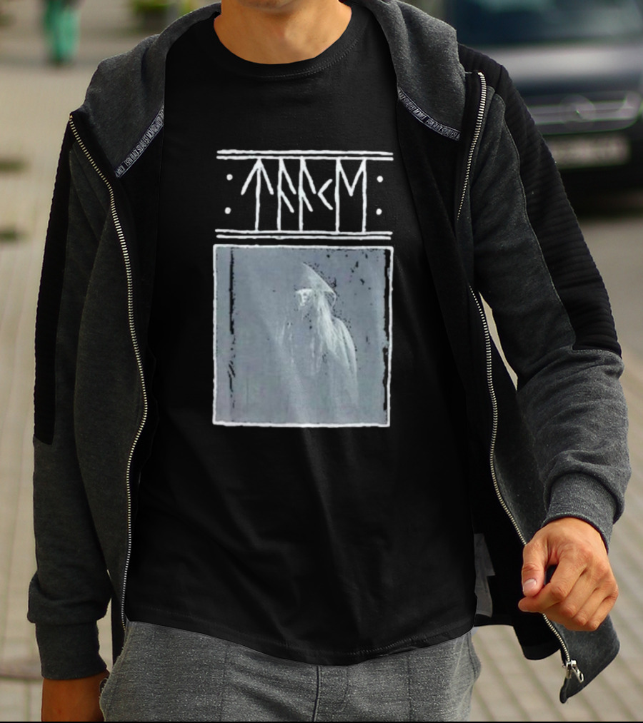 Taake Stridens Hus Nordic Runes Monochrome T-Shirt