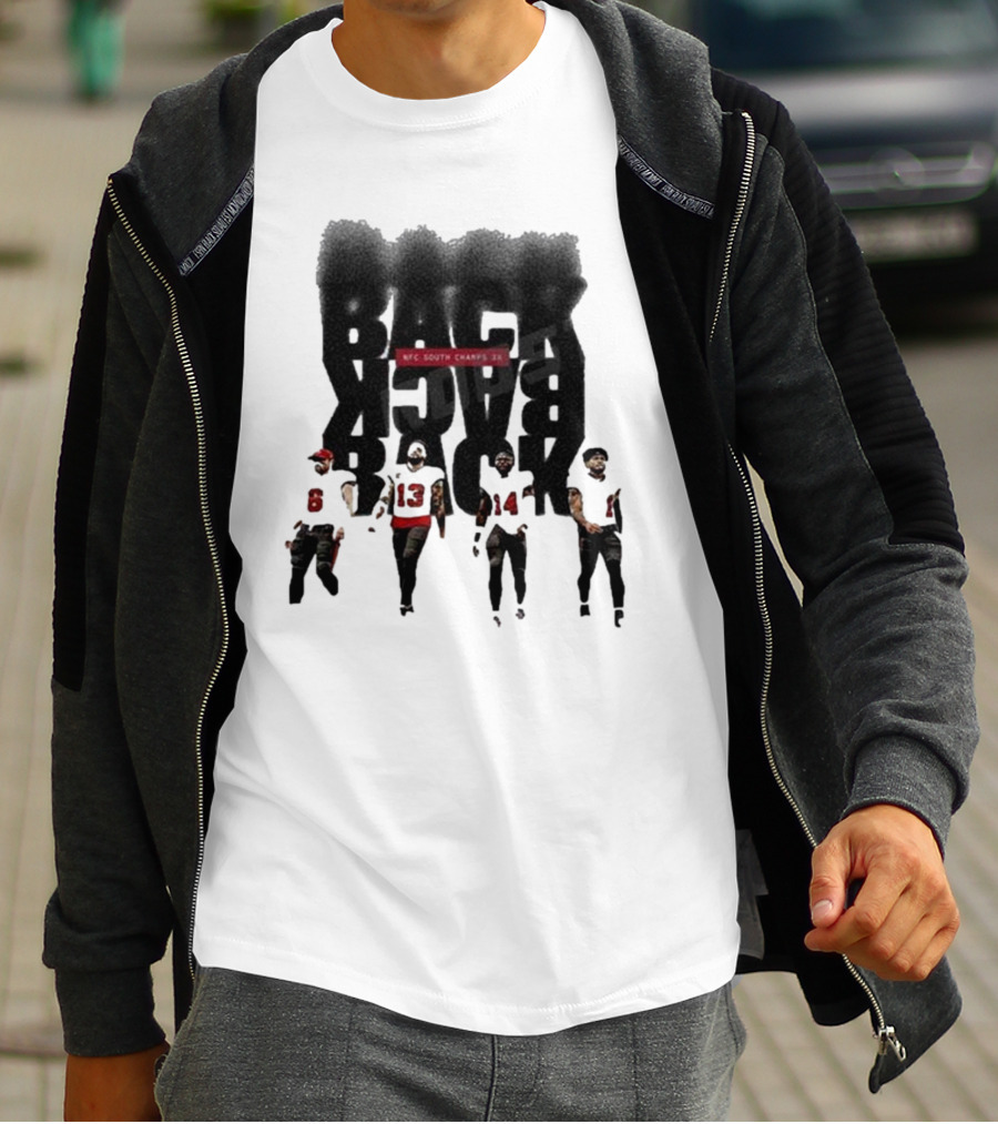 Tampa Bay Buccaneers Back To Back To Back NFC South Champs 3x Players T-Shirt