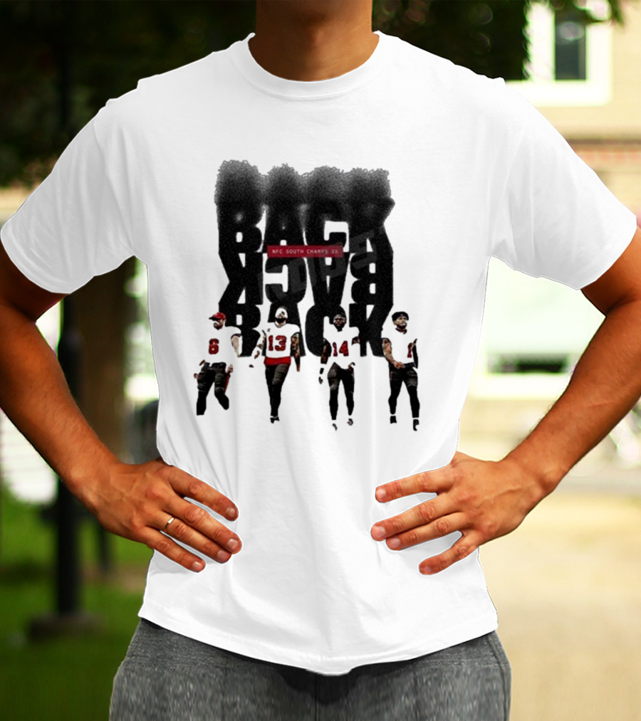 Tampa Bay Buccaneers Back To Back To Back NFC South Champs 3x Players T-Shirt