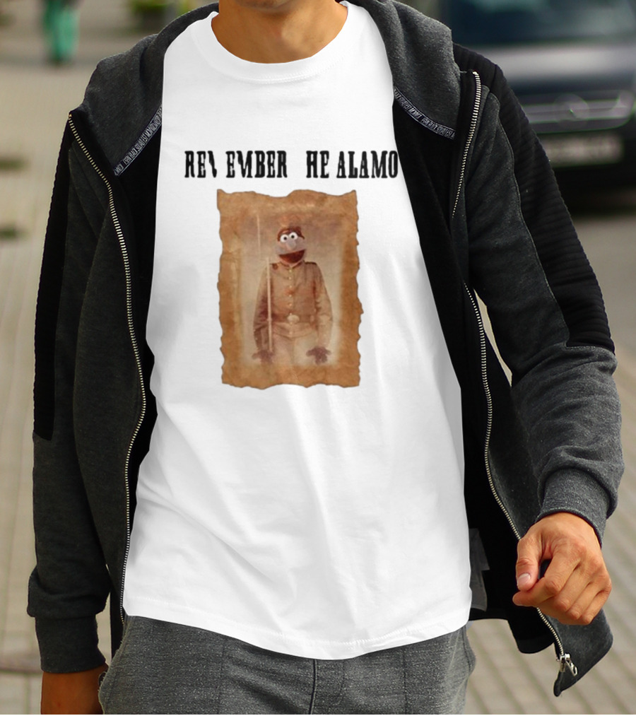 R Remember R He Alamo Lucca International Muppet Gonzo T-Shirt