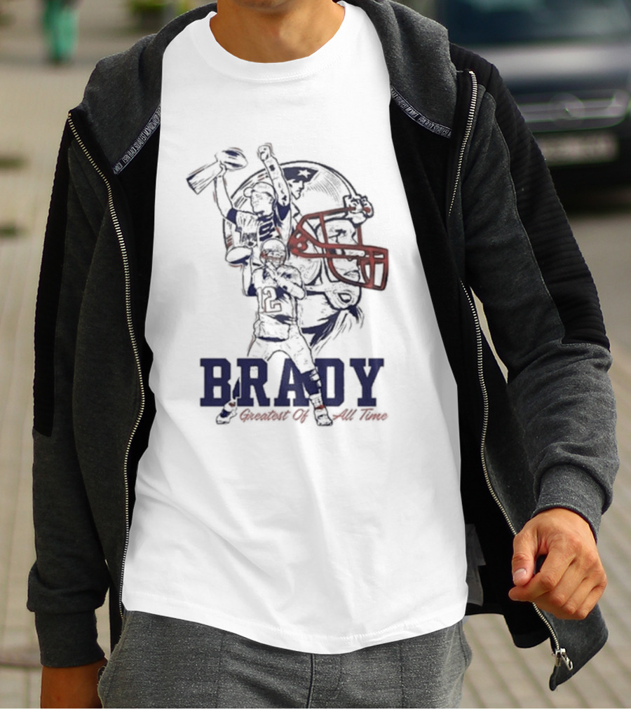 Brady Greatest Of All Time Football T-Shirt
