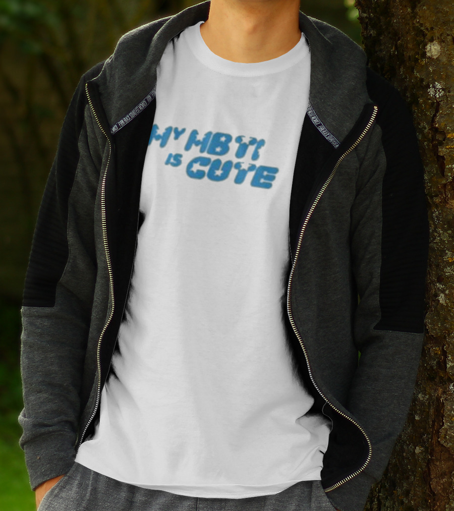 My MBTI Is Cute Blue Retro Font T-Shirt