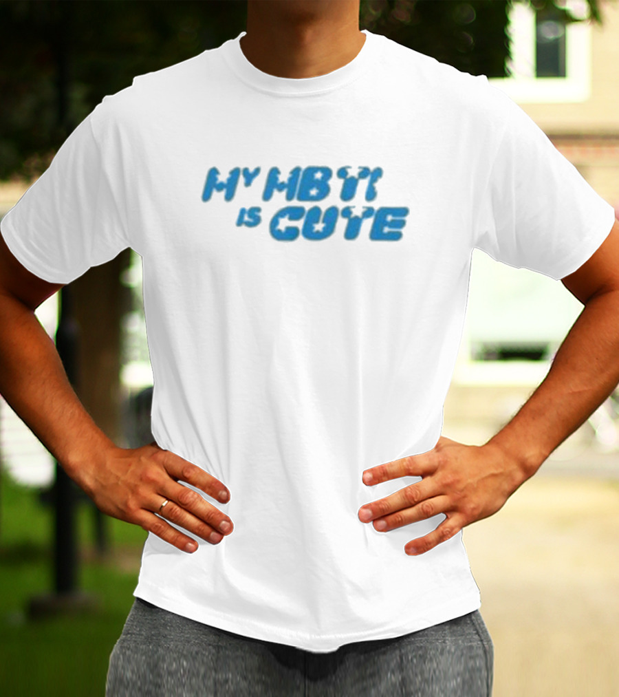 My MBTI Is Cute Blue Retro Font T-Shirt