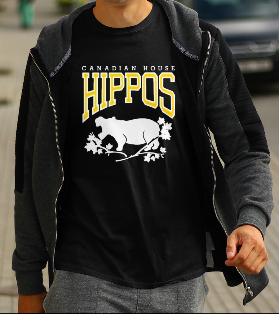 Canadian House Hippos Maple Leaf T-Shirt